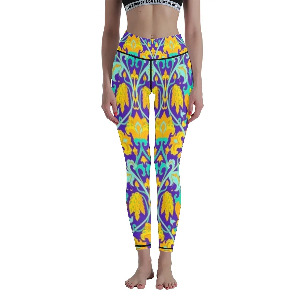 

Digital Printing Sports Running Women's Tight Pants Yoga Pants Unique Leggings Fitness Pants Nine Points Pants Wraps Leg Women