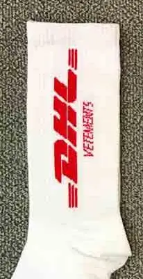 VETEMENTS, DHL, спортивные длинные носки без пятки, мужские, женские, хип-хоп, DHL, носки для скейтборда, уличные, хипстерские, DHL, хлопковые носки - Цвет: 7