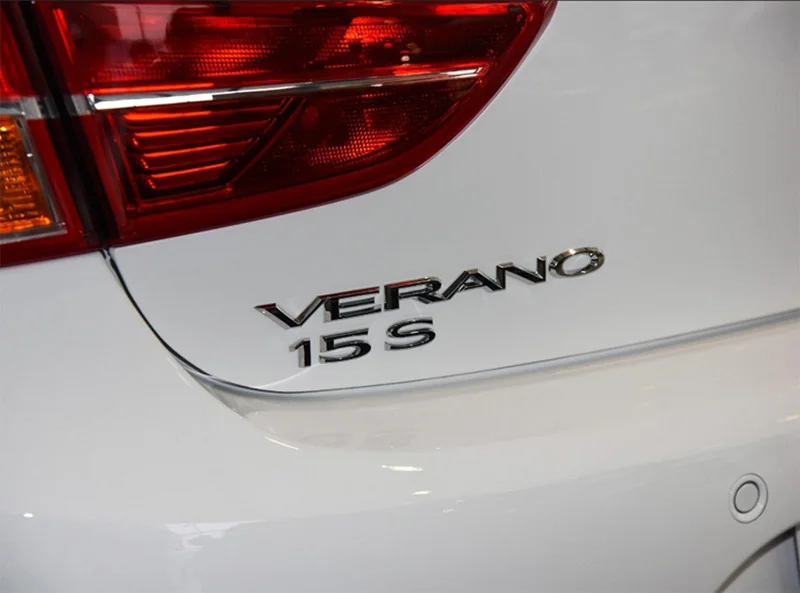 Хромированная буква VERANO 20T эмблема значок для стайлинга автомобиля наклейка с