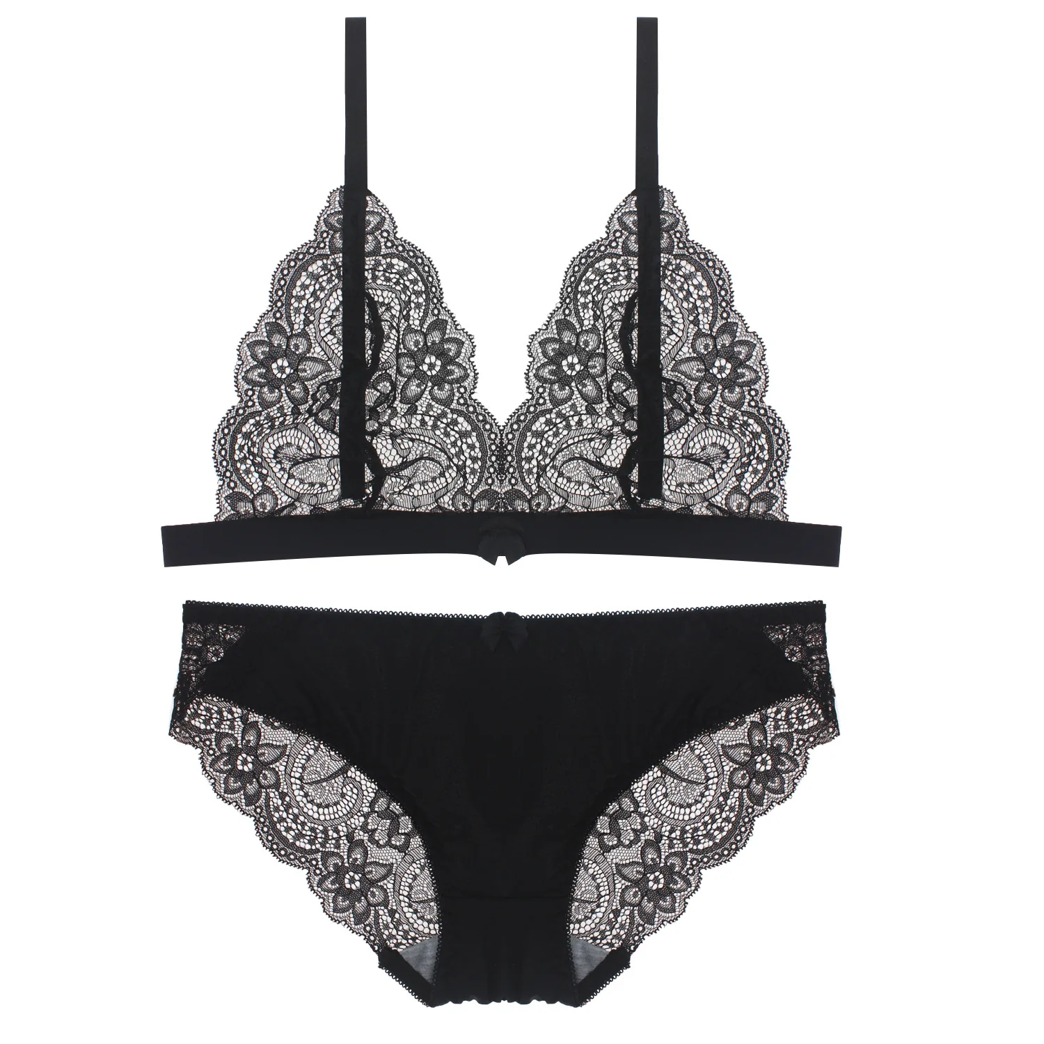 Полностью кружевной бюстгальтер без косточек сексуальные бюстгальтеры для