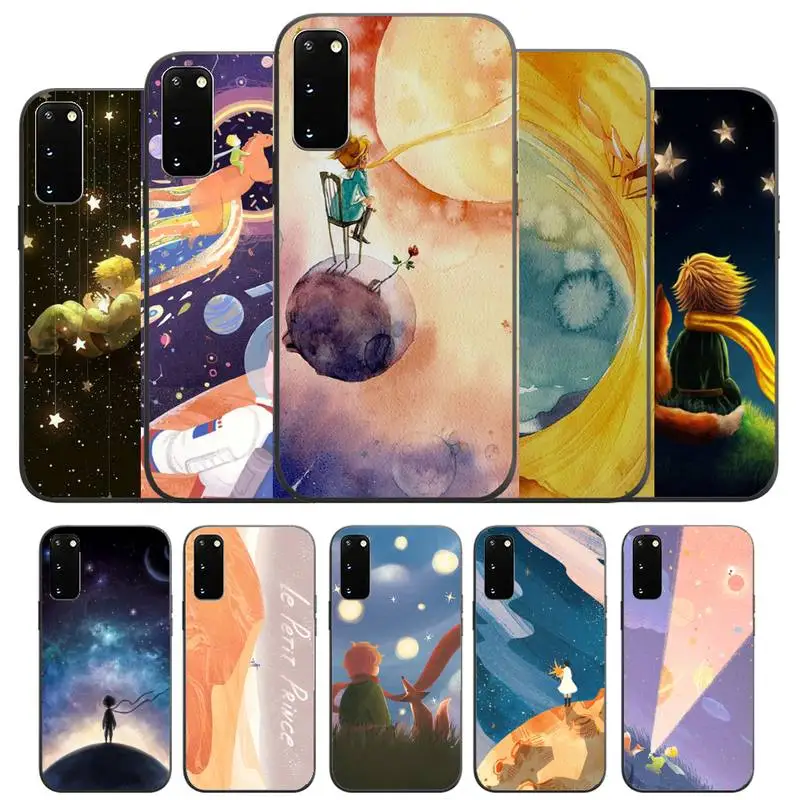 

King The Little Prince Earth Fox Phone Case For Samsung Galaxy S21 S30 S20 Ultra S10 Lite 2020 S9 S8 Plus S10 5G Soft Cover