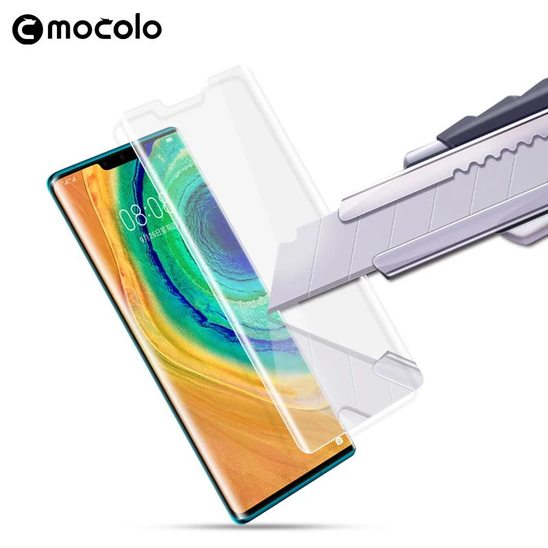 Фото Защитное стекло Mocolo P40 Pro для Huawei Mate 30 изогнутое жидкокристаллическое Мобильные Защитное стекло Mocolo P40 Pro для Huawei Mate 30 изогнутое жидкокристаллическое Мобильные