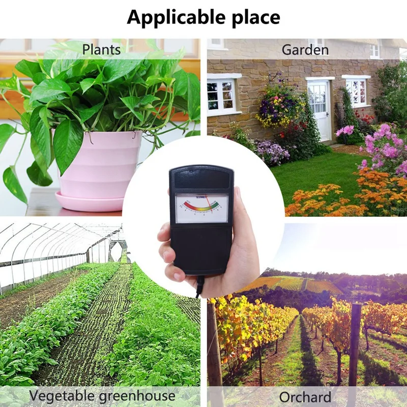 

Plant Flowers Pointer Type Outdoor Soil Detector PH Tester Acidity Meter Analyzer for Garden
