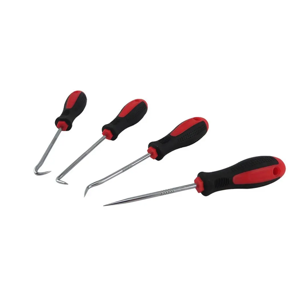 

4Pcs Durable Plastic Steel Automobile Car Pick & Hook Tools Set O Ring Oil Seal Gasket Puller Remover Craft Hand Tool
