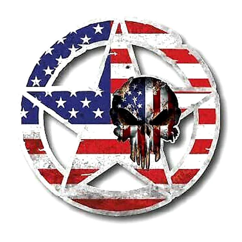 

ARMY STAR SKULL USMC USA AMERICAN FLAG DECAL STICKER CAR TRUCK WINDOW PATRIOTIC Stickers for Cars, Motos, Laptops, Industry