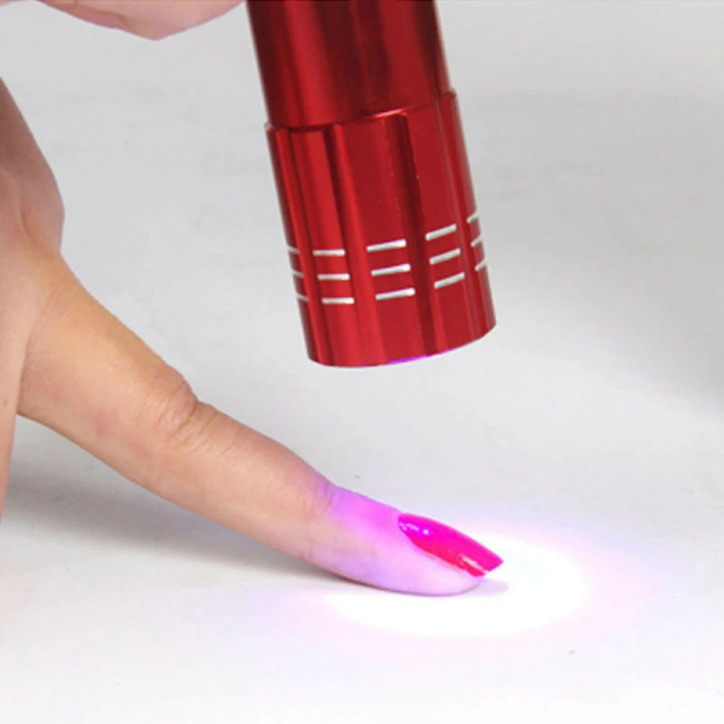 

1pc UV Led Light UV LED Lamp Nail Dryer For Gel Nails 9 LED Flashlight Portability Nail Dryer Machine Nail Art Tools UV Light