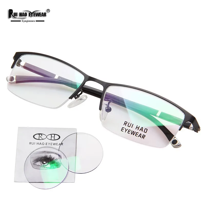Customize Glasses Prescription Eyeglasses Rectangle Glasses Frame Fill Myopia Lenses Recipe Progressive Spectacles
