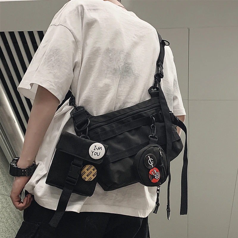 

Оригинальная модная функциональная Наплечная Сумка Uoct для всех пар, уличная Индивидуальная сумка-мессенджер, Студенческая женская сумка ч...