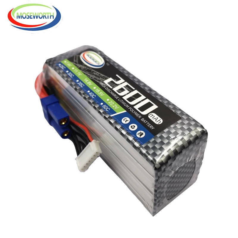 6S 22 2 V 2600 мА/ч 35C RC Квадрокоптер LiPo Батарея для радиоуправляемый самолет