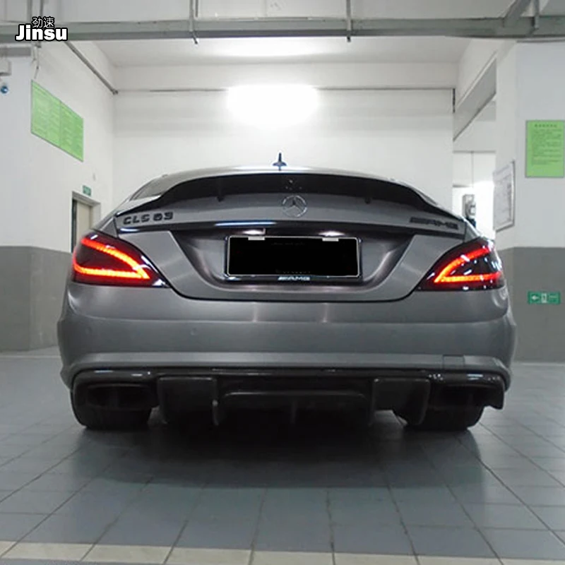 Спортивный бампер задний диффузор для benz cls class cls350 500 cls63 amg 2012 2017 спойлер из