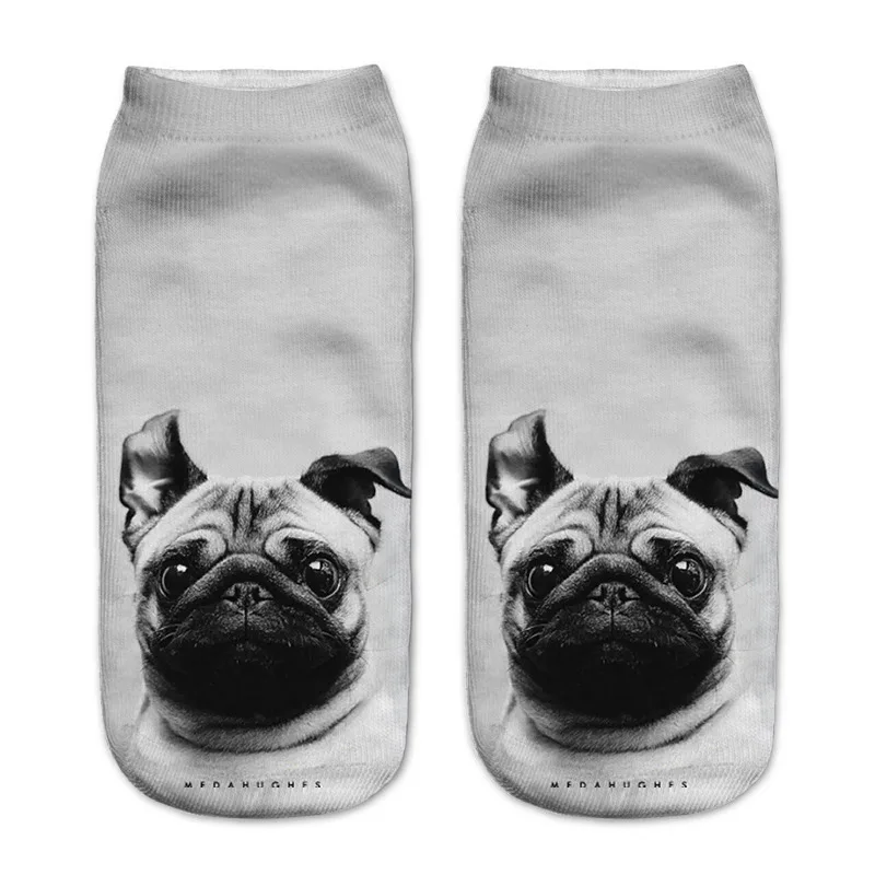 

Hot Selling 3D Printing Women Socks Cat Design Fashion Unisex Christmas Gift Socks Low Ankle Funny Socks Dogs Design Girl Socks