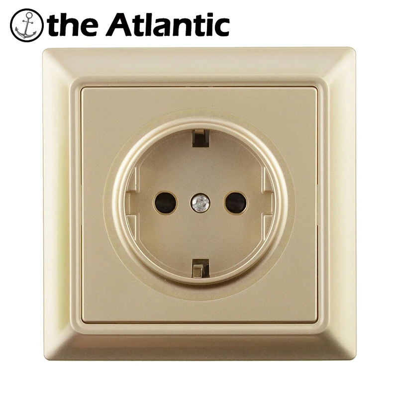 Atlectric Силовая розетка DE EU FR стандартная штепсельная двойной usb зарядный порт