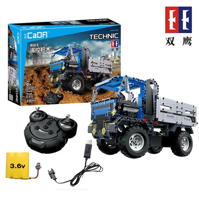 2в1 Technic серия RC пульт дистанционного управления самосвал Строительный Блок Игрушка совместима с Technic