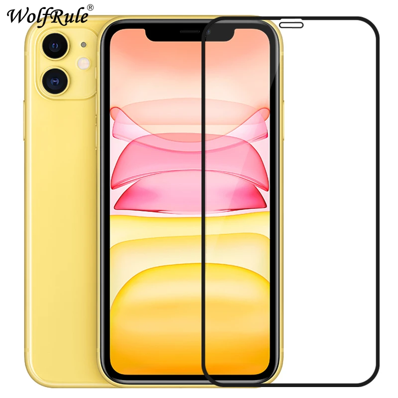 2 piezas de vidrio templado para iphone 11 Pro vidrio completo Protector de pantalla de pegamento para iphone 11 Pro vidrio de tel&eacute;fono para iphone 11 Pro-1