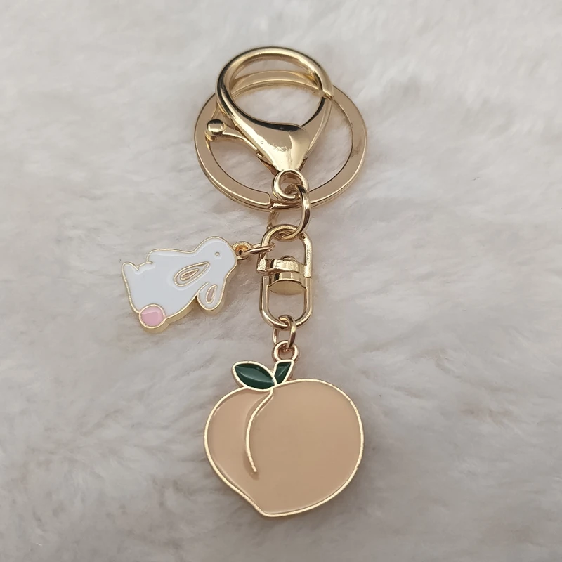 Новинка лидер продаж брелок ручной работы с изображением масляного кролика