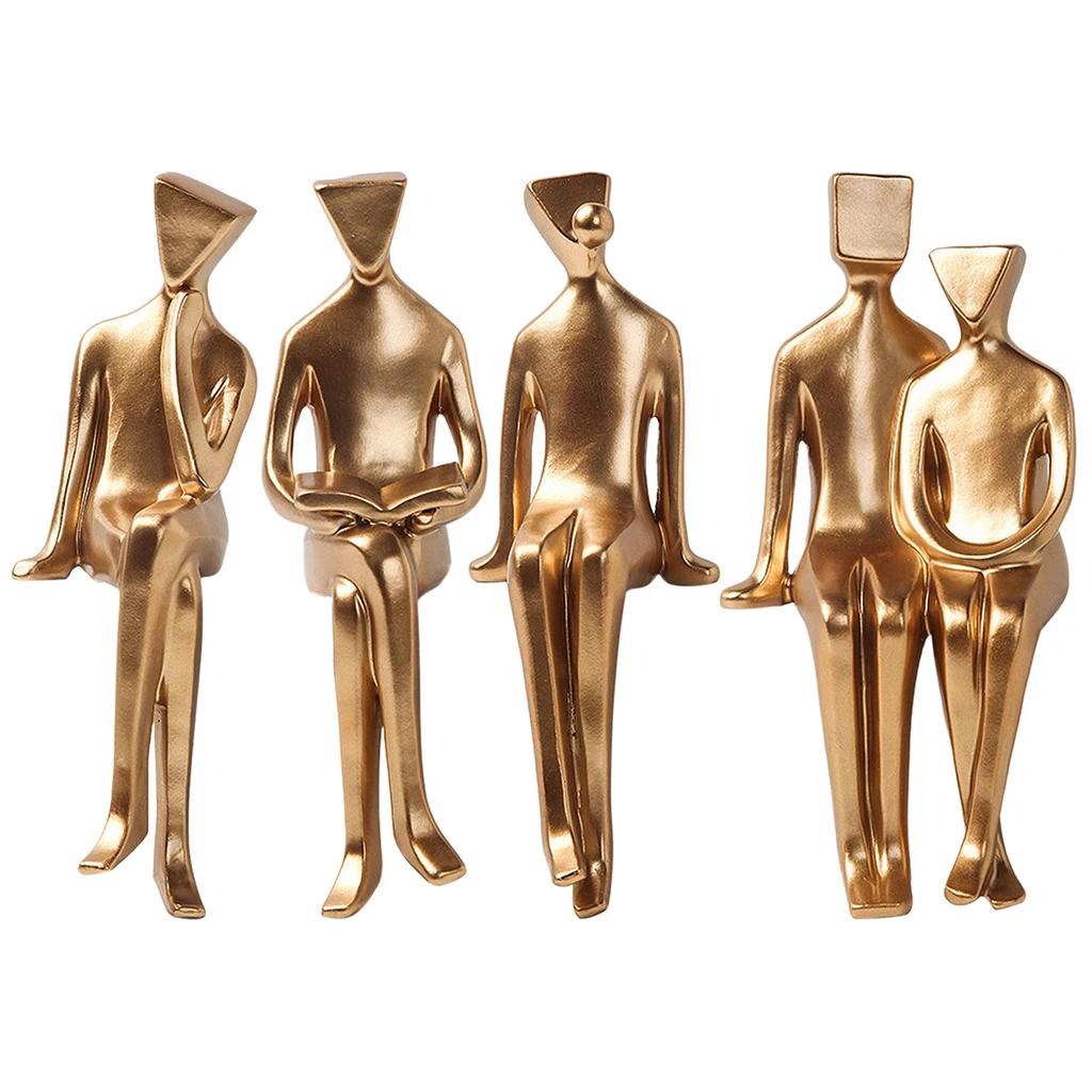 

Полимерная Скандинавская скульптура, статуэтка персонажа, домашний декор, элегантная офисная полка, настольное украшение, подарки на день ...