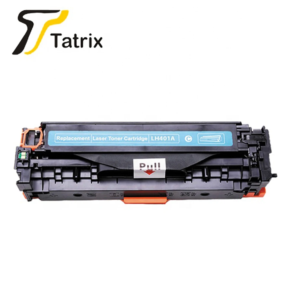 TATRIX CE400X CE401C CE402M совместимый цветной картридж с тонером 400 401 402 403 для hp Laserjet Enterprise