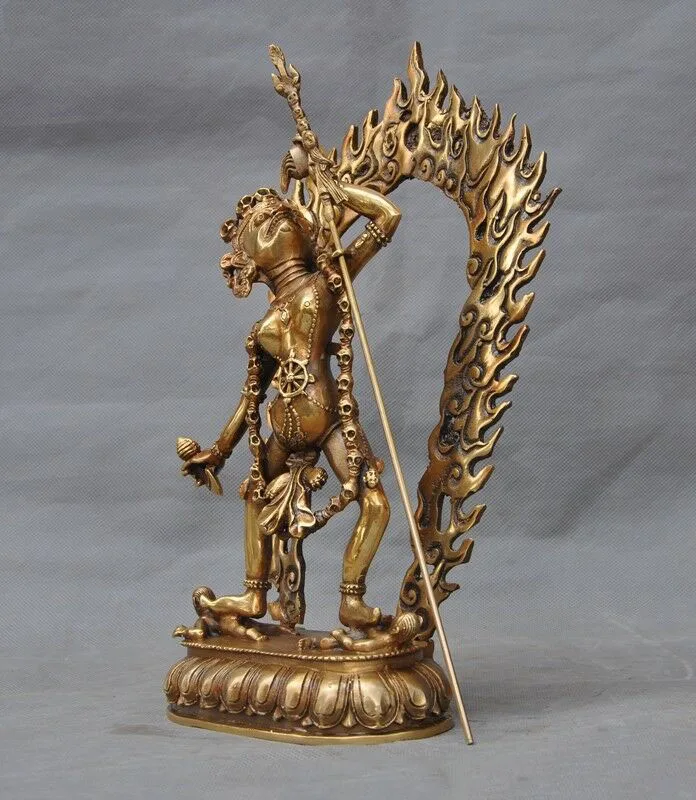 Статуя Будды 12 дюймовая тибетская буддистская латунная богиня дакини