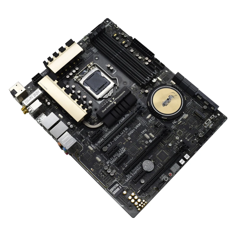 Bestellen ASUS Z97-Deluxe Original PC Motherboards DDR3 LGA 1150 USB 2,0 USB 3,0 USB 3,1 32GB I3 I5 I7 CPU Z97 Desktop Motherboard Set