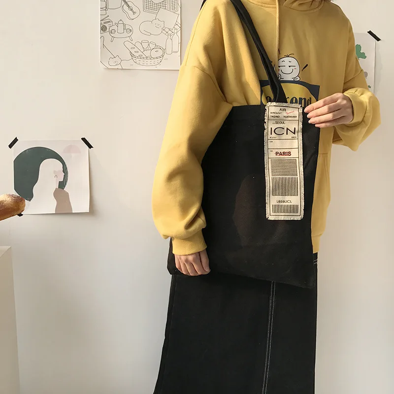 Youda оригинальный дизайн женская Холщовая Сумка большой емкости Простой стиль