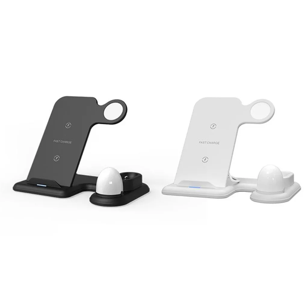 Qi Беспроводное зарядное устройство для IWatch док станция Airpods Iphone 11 новая горячая