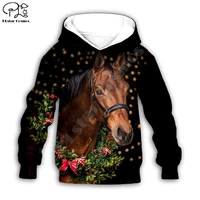 kid santa horse 3d print hoodie children baby boy girl clothing merry christmas gift sweatshirt zipper tshirt pant shorts