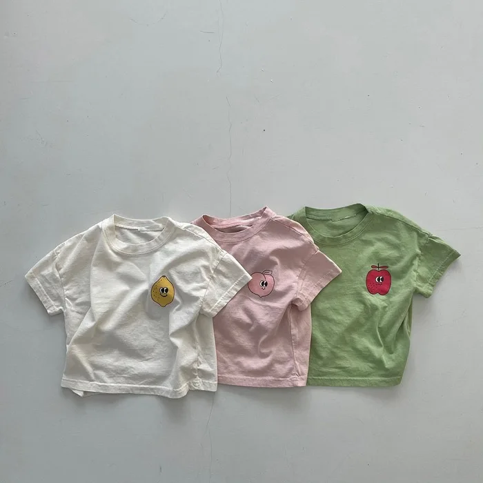 

Toddler Baby Boy Girl Clothes Summer New Style Cotton Fashion Short Sleeve Children's T-shirts Infant Cartoon Pictures Tops