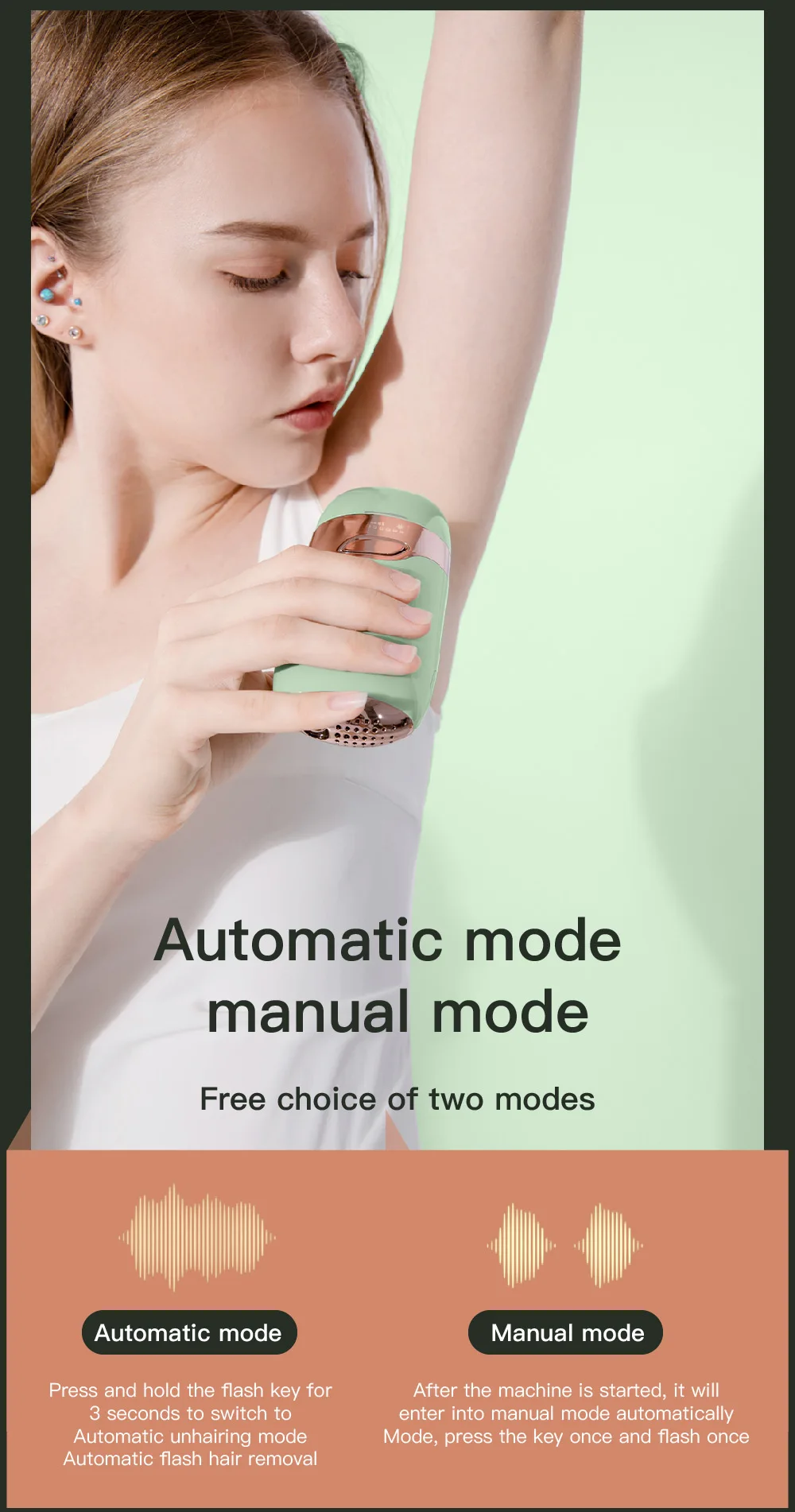 

Ipl Painless Laser Hair Removal Apparatus Home Whole Body Photon Hair Removal Machine Beauty Apparatus