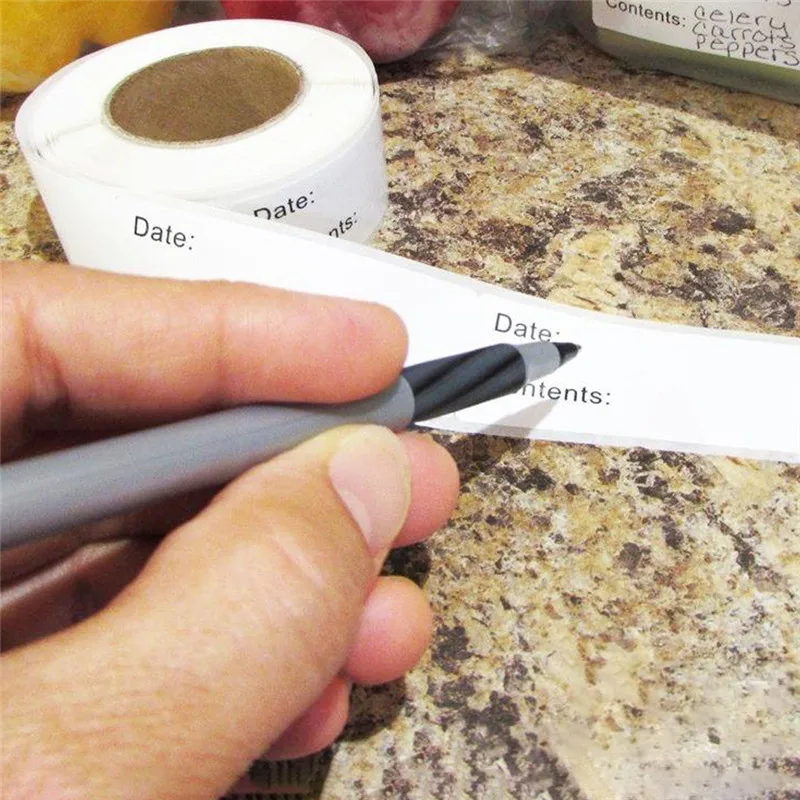 TTLIFE Removable Tag DIY Food Storage Home Kitchen Adhesive Refrigerator No Residue Freezer Label Sticker Easy Clean Date | Дом и сад