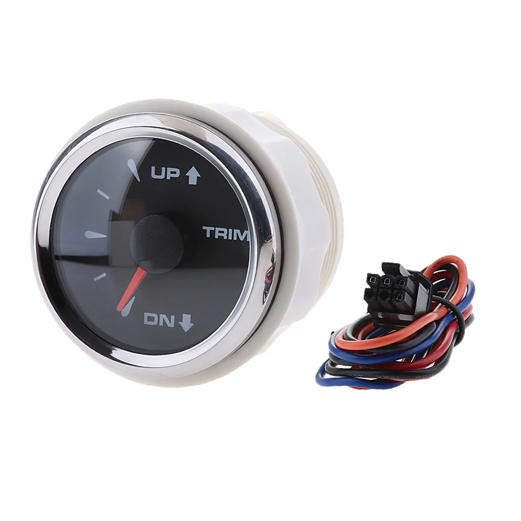

Trim Tilt Gauge Boat Outboard Gauge Marine Parts 9 32V 52mm 2 "Port