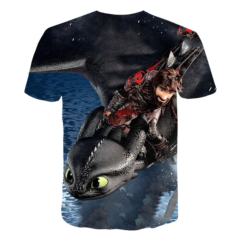 Футболка с объемным принтом Как приручить дракона Детская футболка беззубый