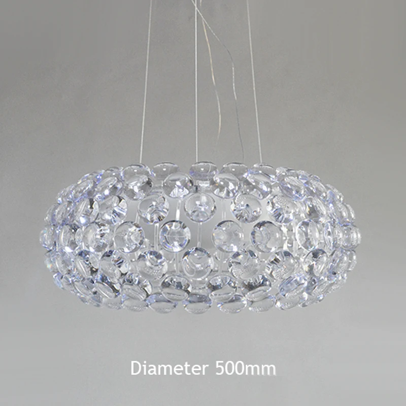 Foscarini-luces colgantes de acrílico para comedor, lámpara colgante dorada transparente para decoración del hogar, cocina, iluminación interior, moderno, RS7