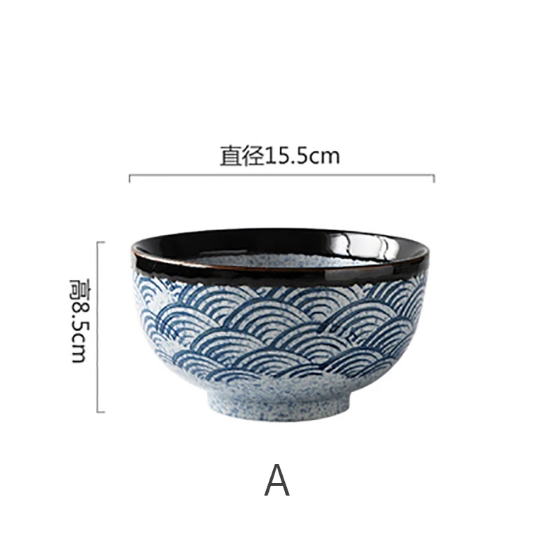 

Japanese ceramic rice bowl Ramen bowl salad Noodle soup bowl Restaurant kitchen tableware Home Decoration