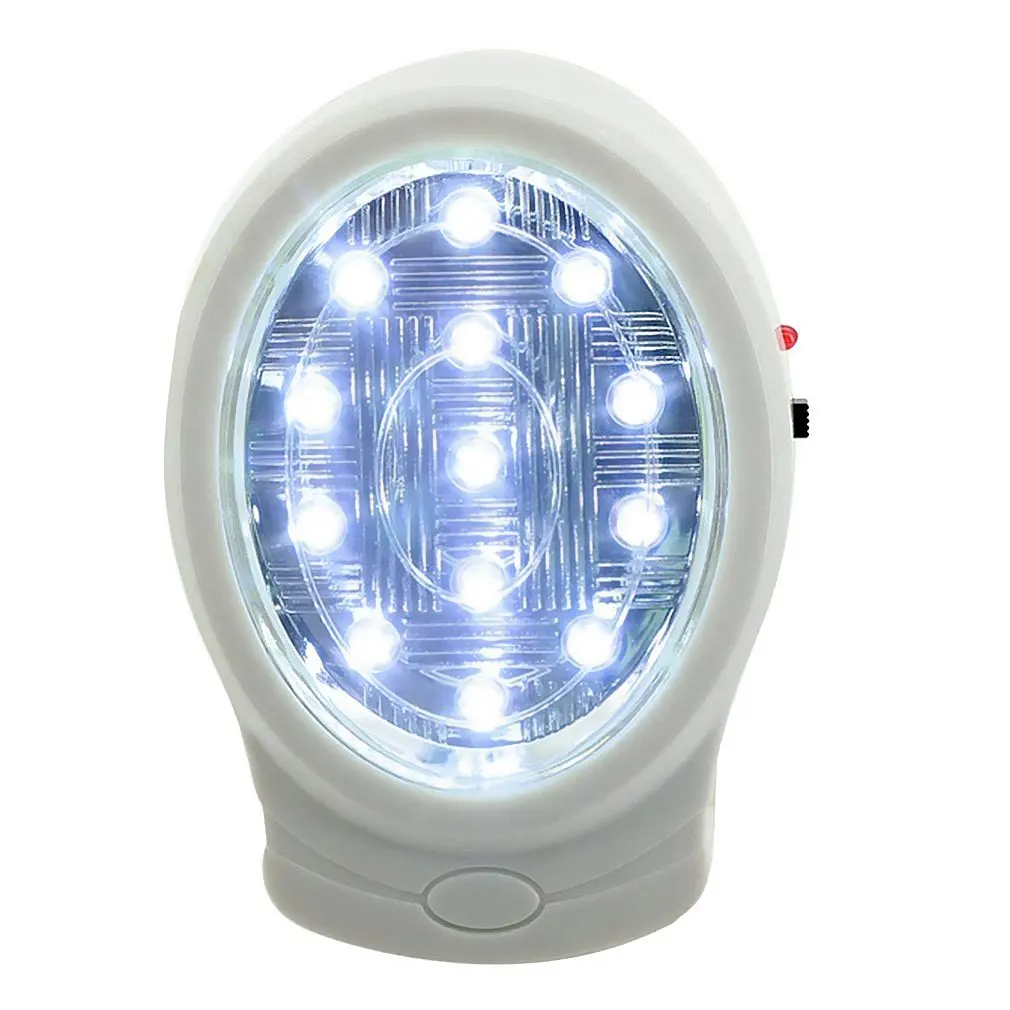 

2W 13 LED Rechargeable Home Fire Emergency Light Automatic Power Failure Outage Lamp Bulb Night Light 110-240V US Plug