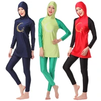 2 pcs muslim swimwear burkini modest bathing suit islamic swimsuit for women