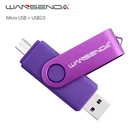 Новый wansenda флэш-накопитель usb otg 4 ГБ 8 ГБ 16 ГБ 32 ГБ для AndroidПланшетыPC USB 2.0 pendrives Высокое Качество Флеш накопитель бесплатный пакет