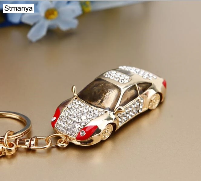 11 Горячая Распродажа, Хрустальный автомобильный брелок, новинка, металлический брелок для ключей, модная сумка, аксессуары, стразы, прекрасный брелок K1724 - Цвет: 11