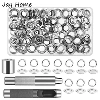 100 sets grommet tool kit grommet setting tool grommets eyelets with storage box 3pcs install tool kit metal eyelets for fabric