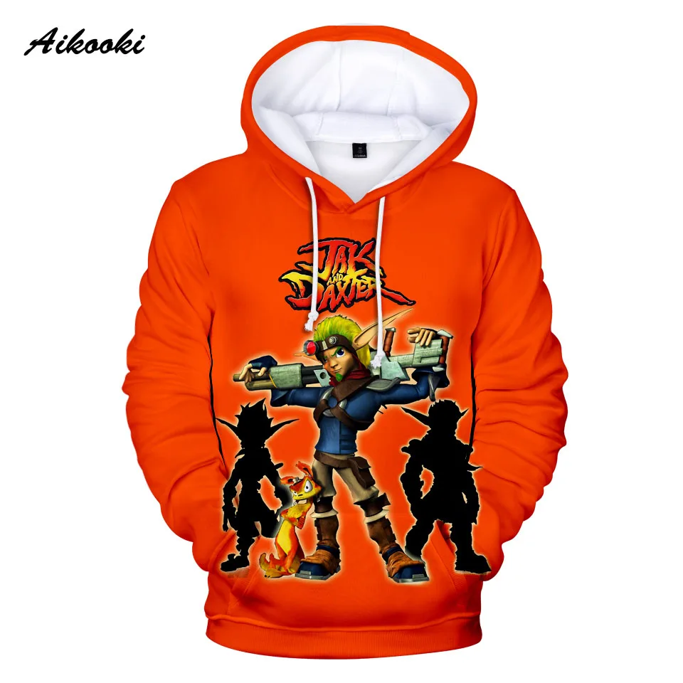 

Персональный хит 3D игры Jak и Daxter толстовки 3D Аниме Толстовка с капюшоном с 3D принтом Jak Daxter пуловеры с длинными рукавами и героями мультфильм...
