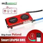 Аккумулятор LiFePO4 4S Smart BMS 8S, 200A, 16S, 250A, с приложением Bluetooth, для литиевых аккумуляторов номинального напряжения 3,2 в, 12 В, 310AH, 24 В, 280AH