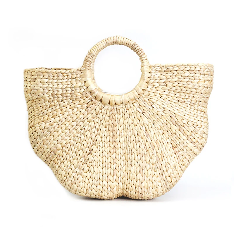 Женская плетеная Сумка из ротанга Большая вместительная сумка натуральной