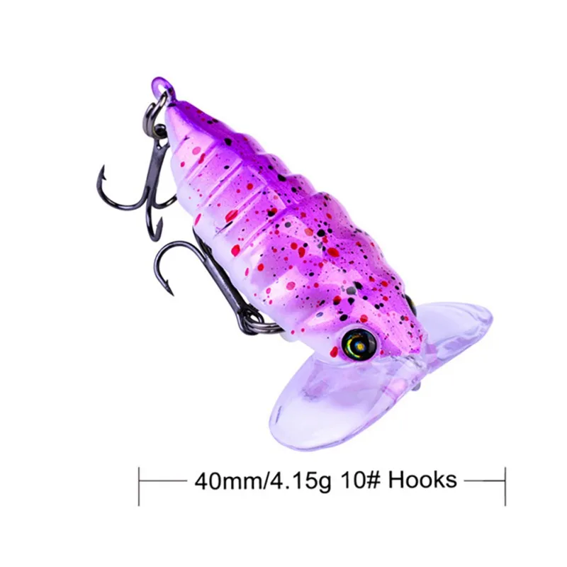 2 шт./лот насекомые рыболовная приманка пластиковая жесткая 4 см искусственные