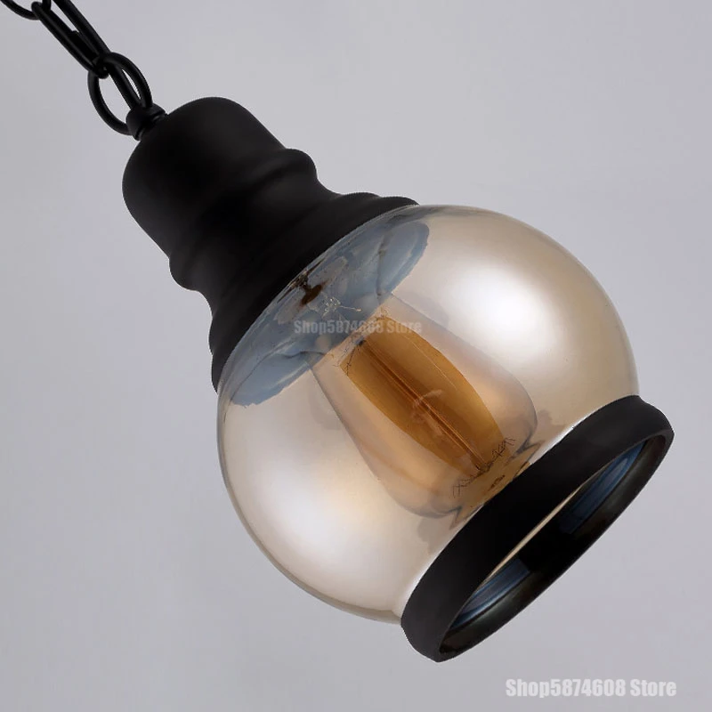 Винтажный стеклянный подвесной светильник s Bar Cafe для кухни столовой