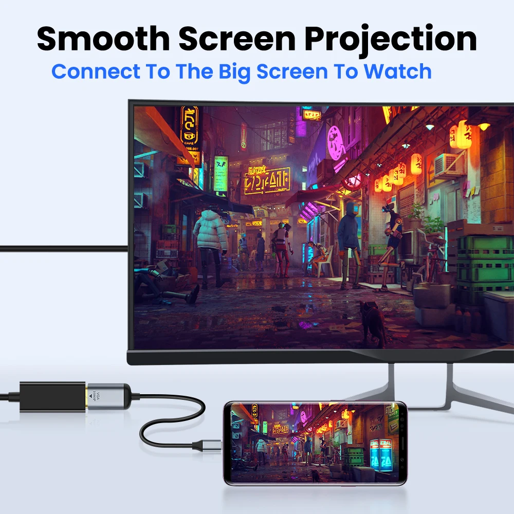 4K USB C к VGA/DP/HDMI-совместимый/Mini DP кабель типа HDM Thunderbolt 3 адаптер для MacBook Pro Samsung S20 UHD |