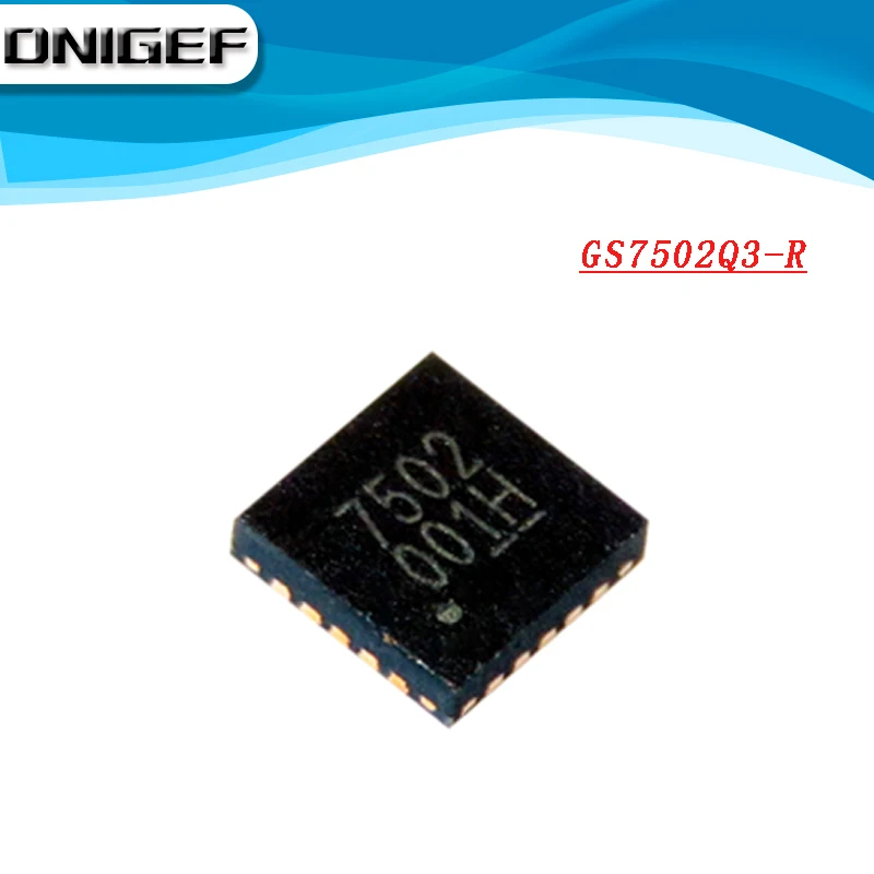 Набор микросхем DNIGEF (1 шт.), чипсет GS7502Q3-R GS7502Q3 QFN-20 GS7502 100% QFN, 7502 Новый