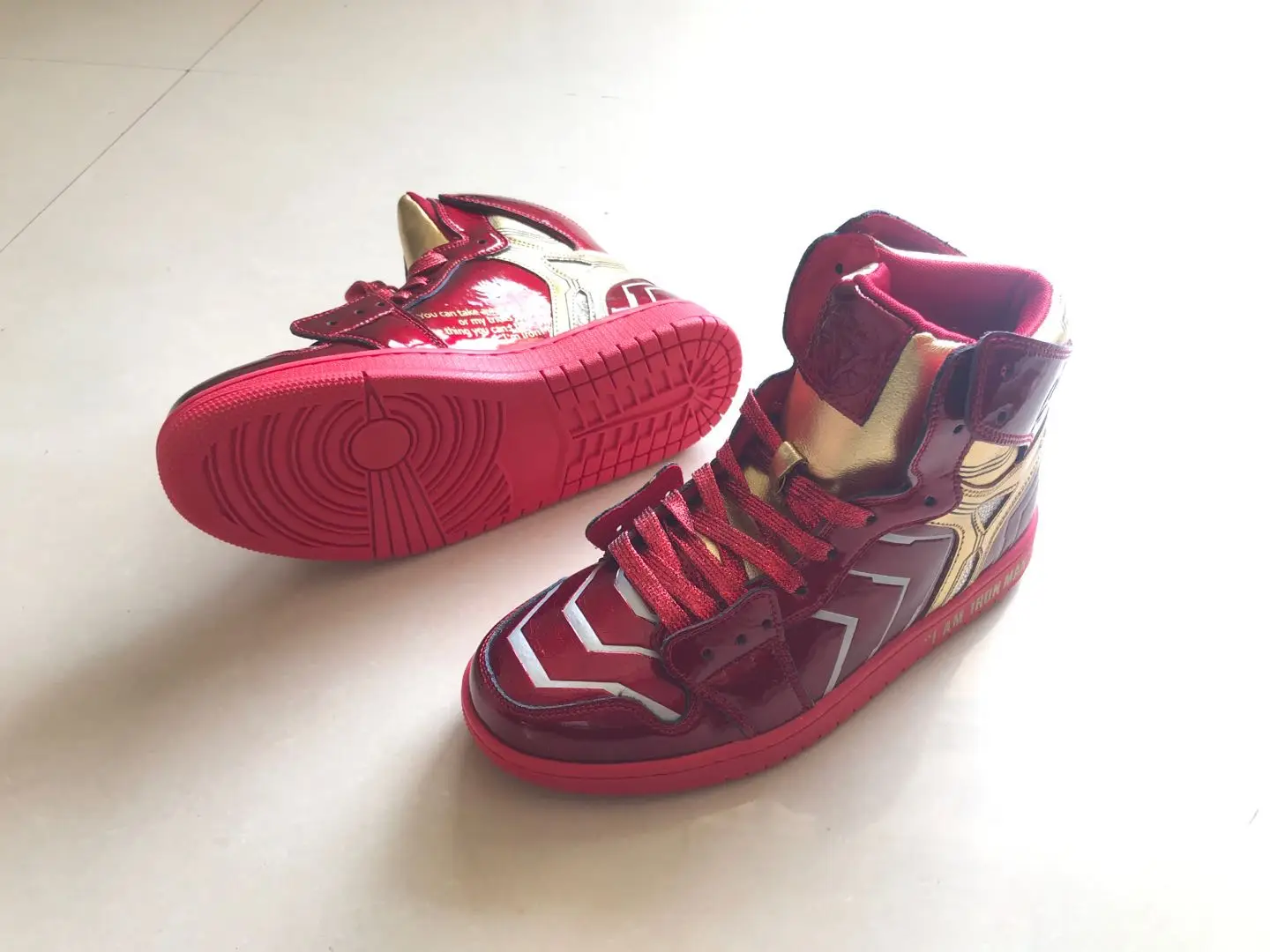 Marvel joint shoes high top men's Spider-man Captain America Iron Man sneakers and women's | Тематическая одежда и