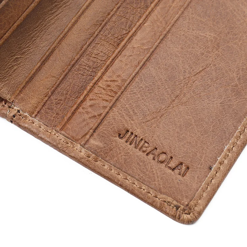 Короткие кошельки из натуральной кожи для мужчин бумажник воловьей ручной