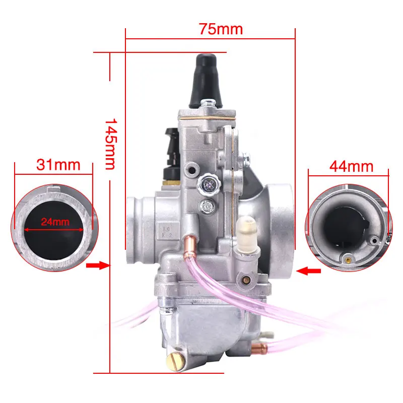 Мотоциклетный карбюратор Alconstar Mikuni tm24 мм 24 Карбюратор Carb с плоской горкой