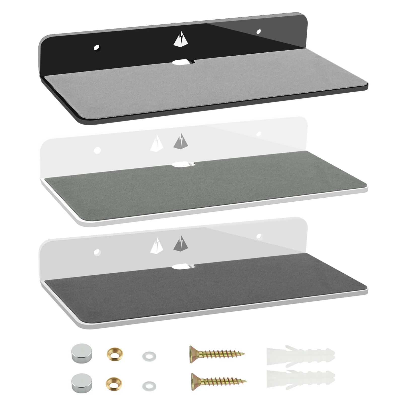 

Wall Mounted Bluetooth Speaker Rack Floating Organize space Holder Acrylic Shelf Storage Stand Shelves Rack For Home Appliance