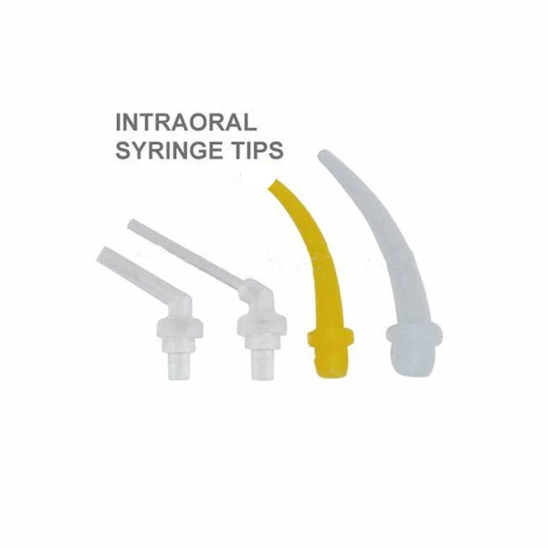 

100pics Oral Care Whitening DentaI Impression Mixing Tips Temporary Silicon Rubber Materials Dispenser Head Dentist Tools